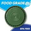 Consolidated Plastics Food Grade Easy Peel Lids for 3.5, 5,