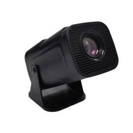 Smart Portable Projector 4K Android, WiFi 6 and Bluetooth 5.0, Full 1080p Support,Home Movie Projector with Video System E110color: Black, plug: US