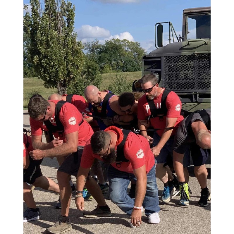 ComCor Pro Sled Harness with Padded Shoulders, Includes 9' Pull