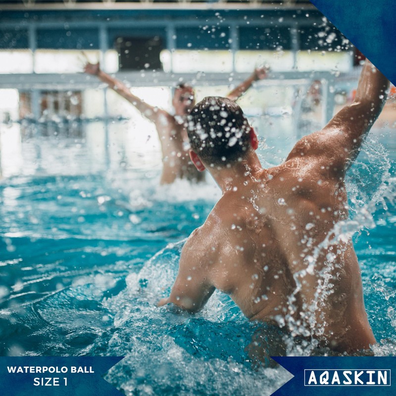 AQASKIN Water Polo Ball (Water Polo Ball, Black, Rubber, 1,