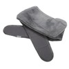 Uterus Warming Waist Belt Dark Gray Adjustable Thick Soft Plush