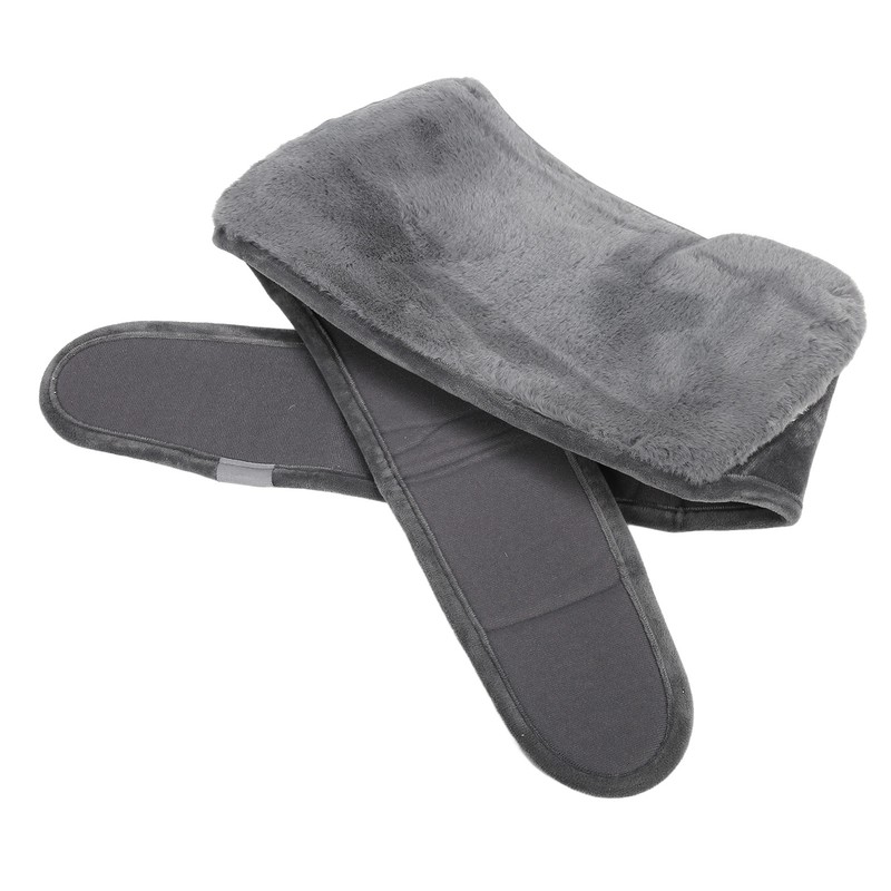 Uterus Warming Waist Belt Dark Gray Adjustable Thick Soft Plush
