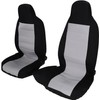 Priprilod 2Pcs Front Black & Gray Cloth 60/40 High Back