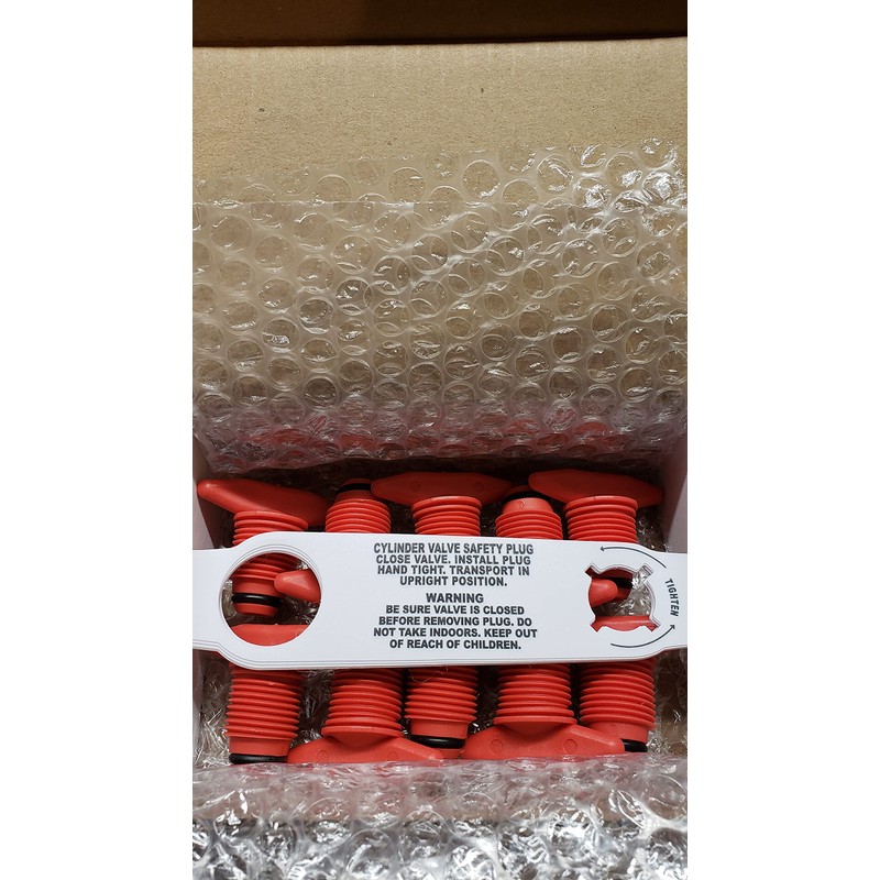 Propane (LP) Tank/Cylinder Valve Safety Plugs, POL with inside, left