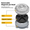 superbobi 3 Pcs BF-004 Pipeless Magnetic Jet Head Motor Replacement