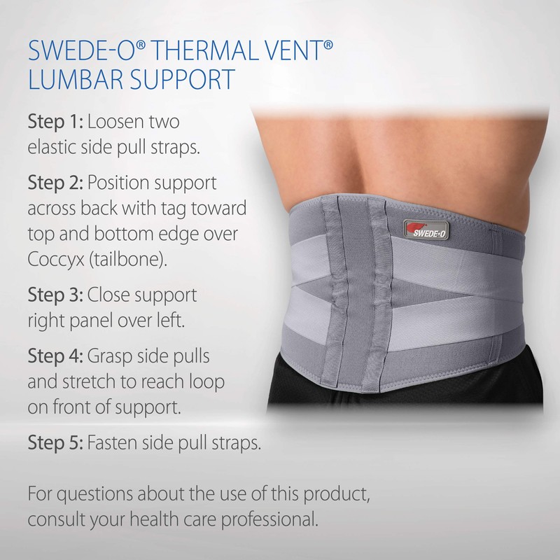 Swede-O Thermal Vent Lumbar Support - Medium
