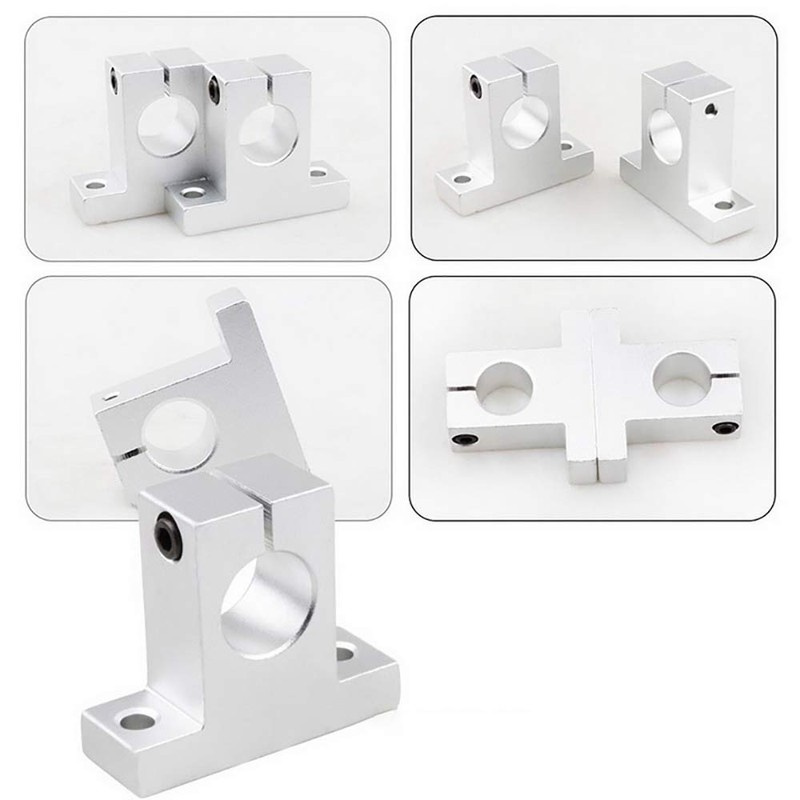 SK10 Linear Shaft Support Bracket 4pcs 10mm Aluminum Linear Rail