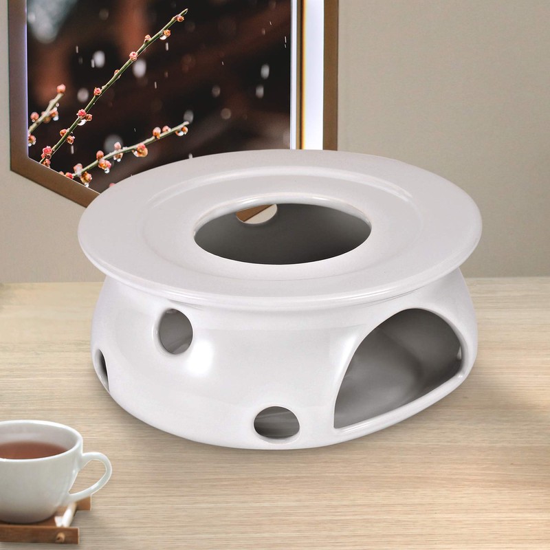 Urban Lifestyle Teapot Warmer Tea Warmer Ceramic (White) Tea Oven