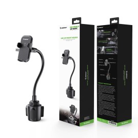 Esoulk Cup Holder Mount 11 Inch Flexible Gooseneck, Universal Phone Mount
