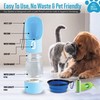 Portable Dog Travel Water Bottle with Water Dispenser Kit: Hydrate,