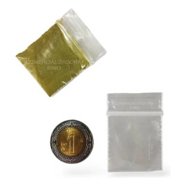 100 Bolsas Cierre Hermtico Zipper 1x1 Pulgada 2.5x2.5cm                                                                                               