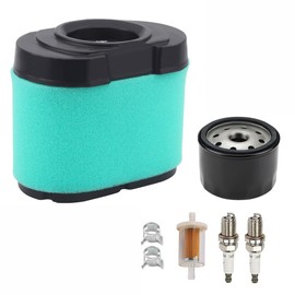 Narcilors 792105 Air Filter 7045184 Oil Filter Tune Up Kit Replacement for JD Lawn Mower Tractor D150 D160 D170 LA140 LA150 LA155 LA165 LA175 Replacement for B&S 16-27 Hp 445677 44P777 V-Twin Engines