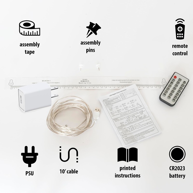 Opis Clock 1 (XXL White & Orange) – Extra Large
