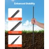 VEVOR 16-Inch 16 Pack Rebar Stakes Straight Galvanized Steel Ground