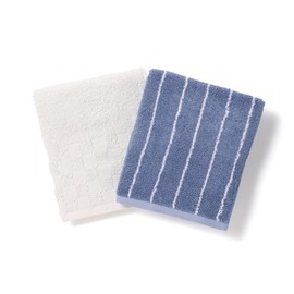 Francfranc Franc Antibacterial Deodorizing Cotton & Bamboo Rayon Set Towel, Face Blue, Face Towel, Set of 2, New Life, Moving, 2025 Model