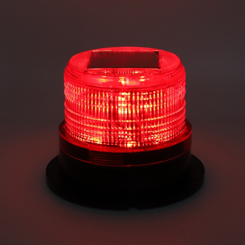 Solar Beacon Light Caution Light 8 LED Dusk to Dawn