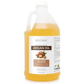 velona Argan Oil - 64 oz | 100% Pure and Natural | Morocco Oil | Stimulate Hair Growth, Skin, Body and Face Care | Nails Protector | Unrefined, Cold P