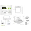 LED Sensor Panel Ceiling Light, 18W, warmwhite 3000K