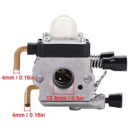 ZAMDOE C1Q-S97 Carburetor for STIHL FS55 FS55R FS55C FS45 FS75 FS80 FS85 HS75 String Trimmer C1Q-S143 C1Q-S153 C1Q-S186 A B, with Air Filter Fuel Line Kit