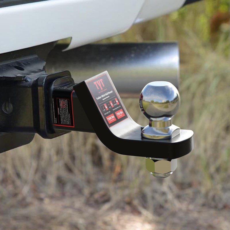TYT Trailer Hitch Ball Mount with 2 Inch Ball &