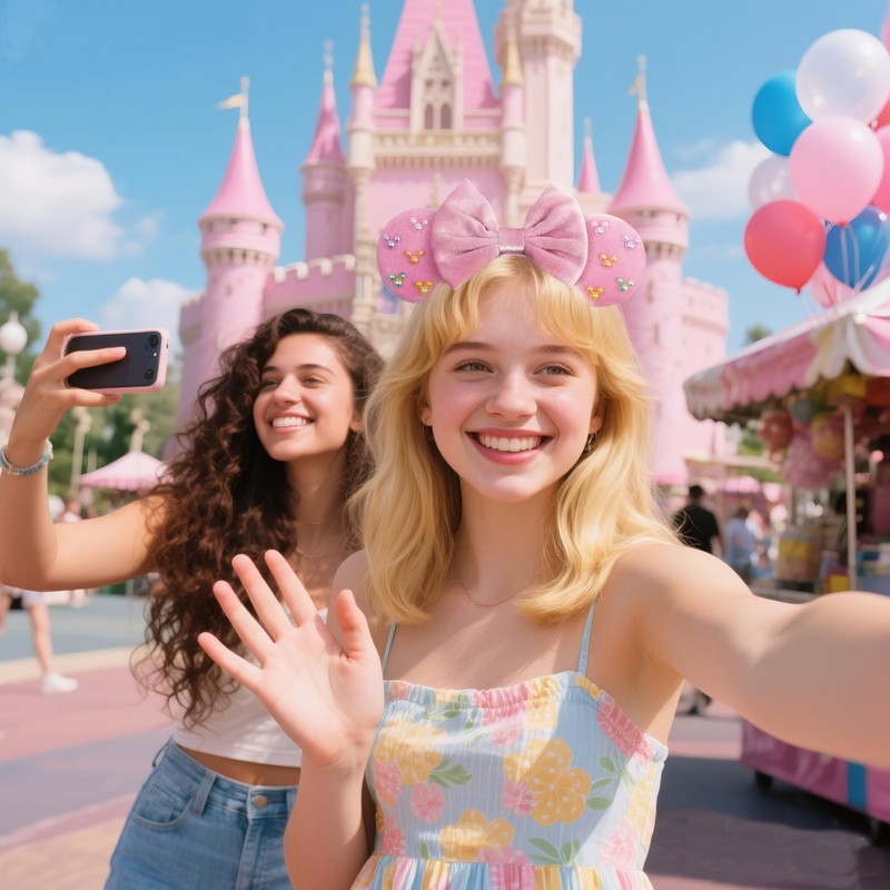 bianbaistar Pink Velvet Mouse Ears Headband, Matte Bow & Colorful