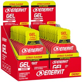 Enervit Energy Gel, 24 x 25ml, Citrus with Caffeine