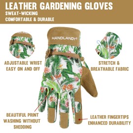 HLDD HANDLANDY Women's Gardening Gloves, Thorn Proof Gardening Gloves, Breathable Work Gloves for Gardening, Drivers, Mechanics, Construction