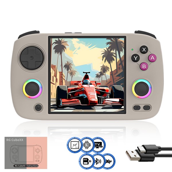RG CubeXX Handheld Game Console 3.95-in 720*720 IPS OCA 1:1