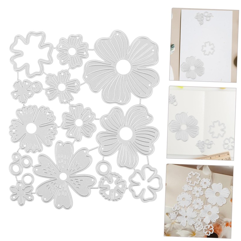 SEWACC Flower Shaped Cutting Die Durable Carbon Steel Crafting Tool