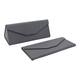 Handmade Folding Hard Case for Sunglasses, Eyeglasses, Reading Glasses. Triangle folding glasses case, storage portable sunglasses case with 6 pcs microfiber pouch bag for glasses.