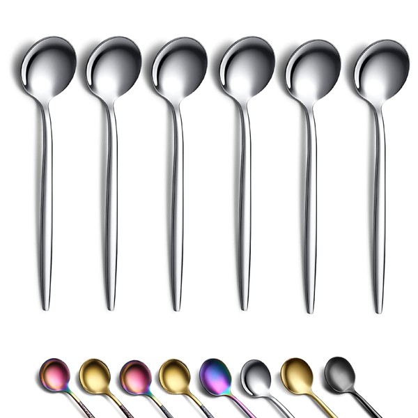 Coffee Spoons Set of 6, Kyraton Stainless Steel 13.5cm Demitasse