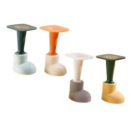 DOITOOL 4Pcs Wall Mounted Door Stopper Cute Heavy Duty Door Stoppers for Home Office Non Slip Design Modern Aesthetic for and Bathroom Use