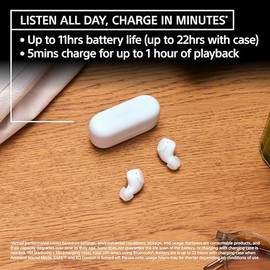 Sony WF-C510 Auriculares Bluetooth intrauditivos, hasta 22 Horas de batera, conexin multipunto, micrfono y Resistencia al Agua, Color Negro           