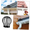 Operitacx Leaf Strainer Gutter Guard 6 Pack Downspout Filter Gutter