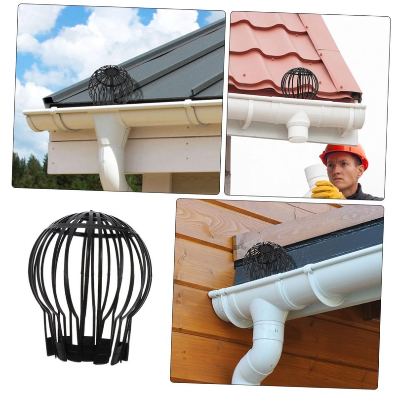 Operitacx Leaf Strainer Gutter Guard 6 Pack Downspout Filter Gutter