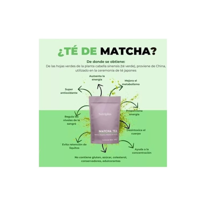 Farmasi Nutriplus Matcha Tea Te Matcha Orgánico Premium