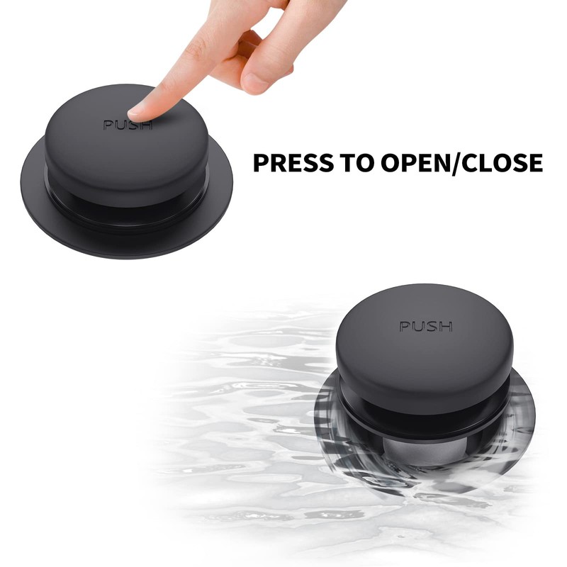 Matte Black Bath Tub Drain and Overflow Kit, Universal All