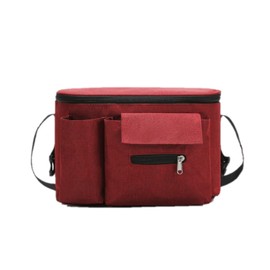 Pram Organiser, Buggy Organiser Bags, Pram Bags, Universal Pram Organiser, Pram Bag Shoulder Strap, Pram Bag Storage Bag (Red)