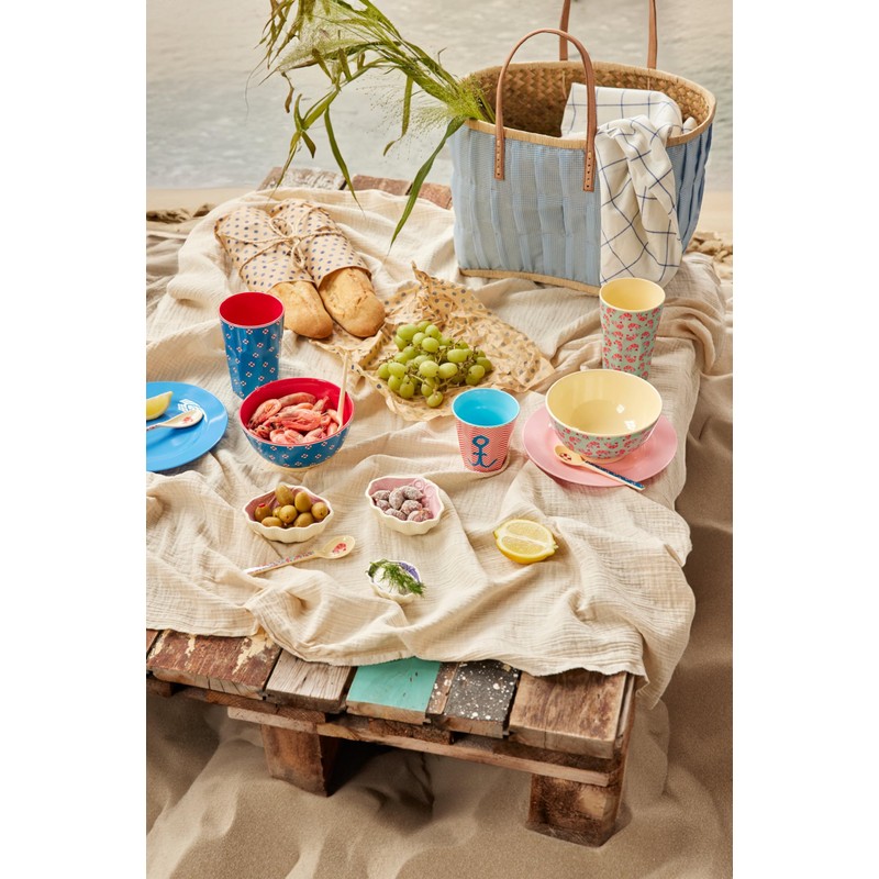 Rice Tumbler Melamine Shrimp Print Large Tall