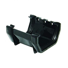 FLOPLAST 114mm Square Union Gutter Bracket - Black