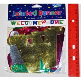 Creative Expressions Welcome Home Jointed Banner #29398, 1/pk, 4.33-foot