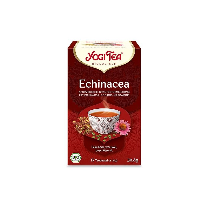 YOGI TEAS - AYURVEDIC Organic Ancient Herbal Formula Echinacea -