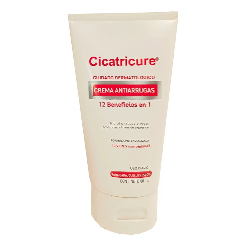 Crema Antiarrugas, Cara, Cuello Y Escote, 12 Beneficios En 1