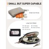 Small Dual Pouch Wristlet RFID Blocking Leather Keychain Wallet Mini