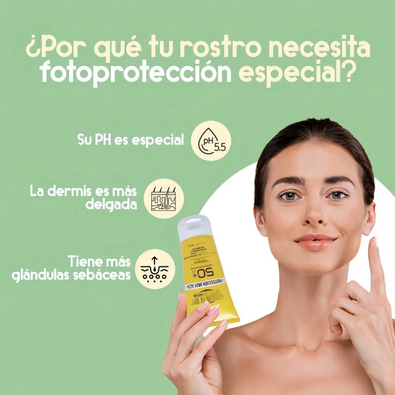 Protector Solar Facial Piel Sensible Mixta Fotosun 100