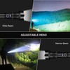 MANGOKKA Flash Light Rechargeable, 2000 Lumens LED Flashlights, Zoomable Tactical