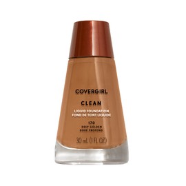 COVERGIRL Clean Liquid Foundation, Deep Golden 170, Pack of 1