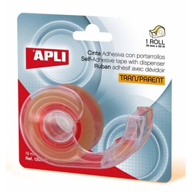APLI 12094 - Cinta transparente con dispensador (19 mm x 33 m)