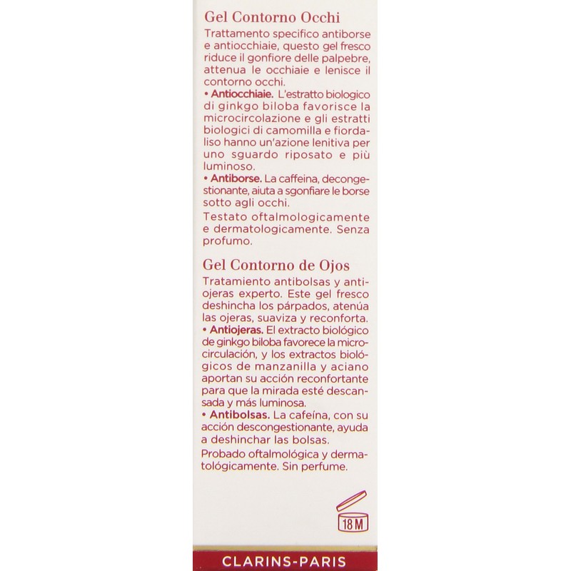 New Eye Contour Gel by Clarins for Unisex - 0.7