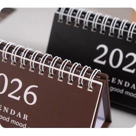 Calendar 2025-2026, Small Desk Calendar 2025-2026, Solid Color Mini Family Calendar 2025-2026 (White)